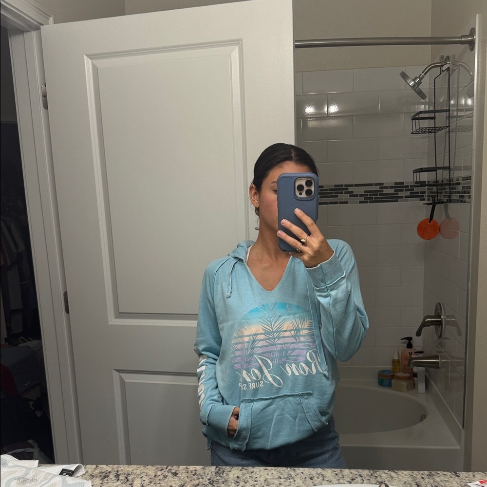 Light Blue Ron Jon Teddy Jacket - Picture 2 of 5